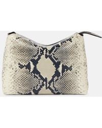 KHAITE - Lina Snake-Effect Leather Crossbody Bag - Lyst
