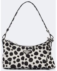 Prada - Mini Printed Calf Hair Shoulder Bag - Lyst