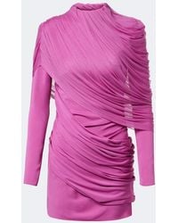 Christopher Esber - Veil Draped Caped Minidress - Lyst