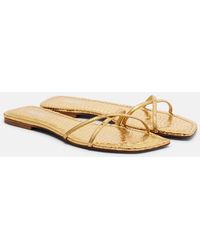 Paris Texas - Biarritz Metallic Leather Sandals - Lyst