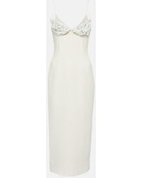 David Koma - Verziertes Midikleid Aus Cady - Lyst