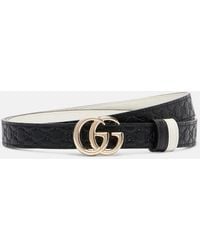 Gucci - Double G Reversible Leather Belt - Lyst