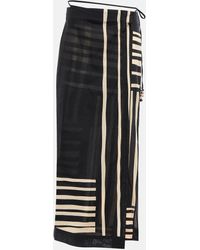 Sir. The Label - Striped Cotton Maxi Skirt - Lyst