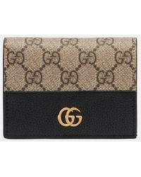 Gucci - Portemonnaie Double G Mini Aus Leder - Lyst