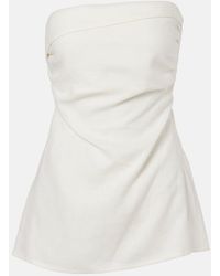 Faithfull the Brand - Boe Strapless Linen Top - Lyst