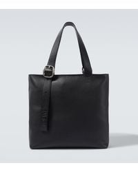 Loewe - Loop Leather Tote Bag - Lyst