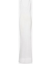 Bananhot Sunny Lame Maxi Dress in White | Lyst