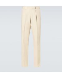 Lardini - Linen, Cotton, And Silk Straight Pants - Lyst