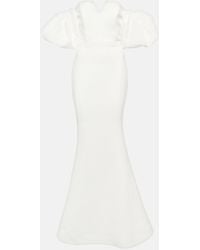 Rebecca Vallance - Bridal Genevieve Off-shoulder Crepe Gown - Lyst