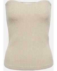 Isabel Marant - Blaze Wool And Cashmere Strapless Top - Lyst
