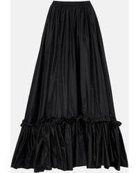 Saint Laurent - Ruffled Maxi Skirt - Lyst