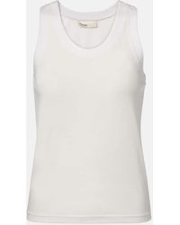 KHAITE - Isha Cotton-Blend Jersey Tank Top - Lyst