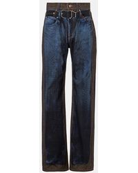 Y. Project - Printed Straight Jeans - Lyst