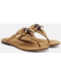 Isabel Marant - Elato Suede Thong Sandals - Lyst