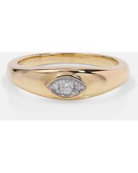 STONE AND STRAND - Muse 10kt Gold Ring With Diamonds - Lyst