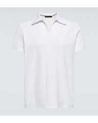 Loro Piana - Cotton And Silk Polo Shirt - Lyst