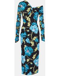 Diane von Furstenberg - Abito Midi Rich Con Stampa Floreale - Lyst
