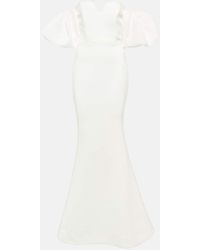 Rebecca Vallance - Bridal Genevieve Off-shoulder Crepe Gown - Lyst