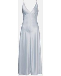 Leset - Barb Satin Slip Dress - Lyst