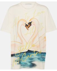 Stella McCartney - Printed Cotton Jersey T-shirt - Lyst
