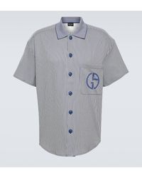 Giorgio Armani - Striped Cotton Shirt - Lyst