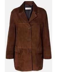 Nour Hammour - Voltia Suede Jacket - Lyst