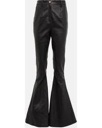 Magda Butrym - High-rise Flared Leather Pants - Lyst