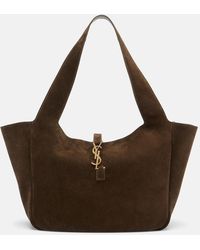 Saint Laurent - Le 5 A 7 Bea Suede Tote Bag - Lyst