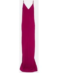 Rick Owens - Silk-Satin Maxi Dress - Lyst