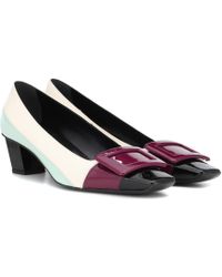 Roger Vivier Pumps Belle Vivier aus Lackleder - Mehrfarbig