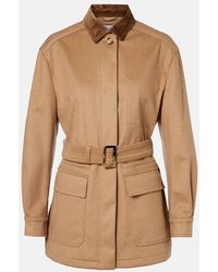 Max Mara - Leva Belted Camel Hair Jacket - Lyst