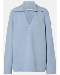 Vince - Wool And Cashmere-Blend Polo Sweater - Lyst