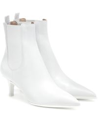 Gianvito Rossi Stivaletti in pelle - Bianco