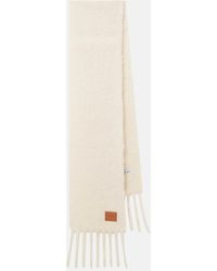 Loewe - Fringed Mohair And Wool-Blend Scarf - Lyst