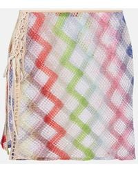 Missoni - Zigzag Crochet Miniskirt - Lyst
