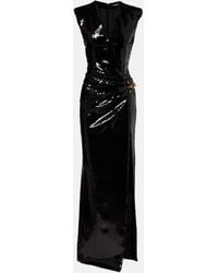 Balmain - Robe Longue A Sequins - Lyst