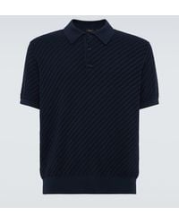 Brioni - Cotton, Silk, And Cashmere Polo Shirt - Lyst