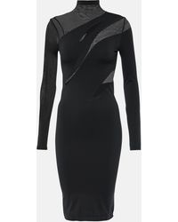 Wolford - Sheer Opaque Midi Dress - Lyst