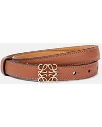Loewe - Anagram Leather Belt - Lyst