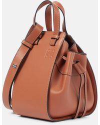 Loewe - Mini Hammock Drawstring Leather Bag - Lyst