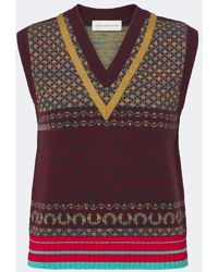 Dries Van Noten - Jacquard Cashmere And Wool Vest - Lyst