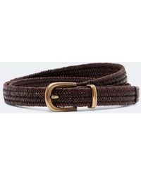 Brunello Cucinelli - Woven Leather Belt - Lyst
