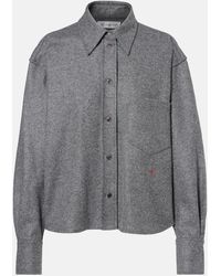 Victoria Beckham - Wool And Cashmere Shirt - Lyst