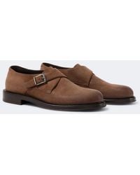 Brunello Cucinelli - Monili Suede Monk Strap Shoes - Lyst