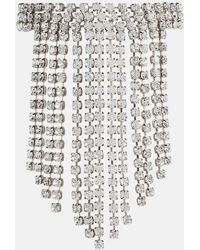 Alessandra Rich - Crystal-embellished Fringe Necklace - Lyst