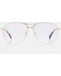 Fendi - Graphy Aviator Glasses - Lyst