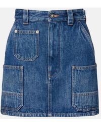Givenchy - Denim Miniskirt - Lyst