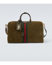 Gucci - Savoy Medium Suede Duffel Bag - Lyst