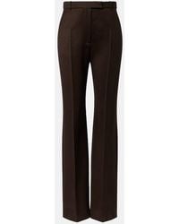 McQueen - Wool Straight Pants - Lyst