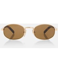 Prada - Iconic Plaque Round Sunglasses - Lyst